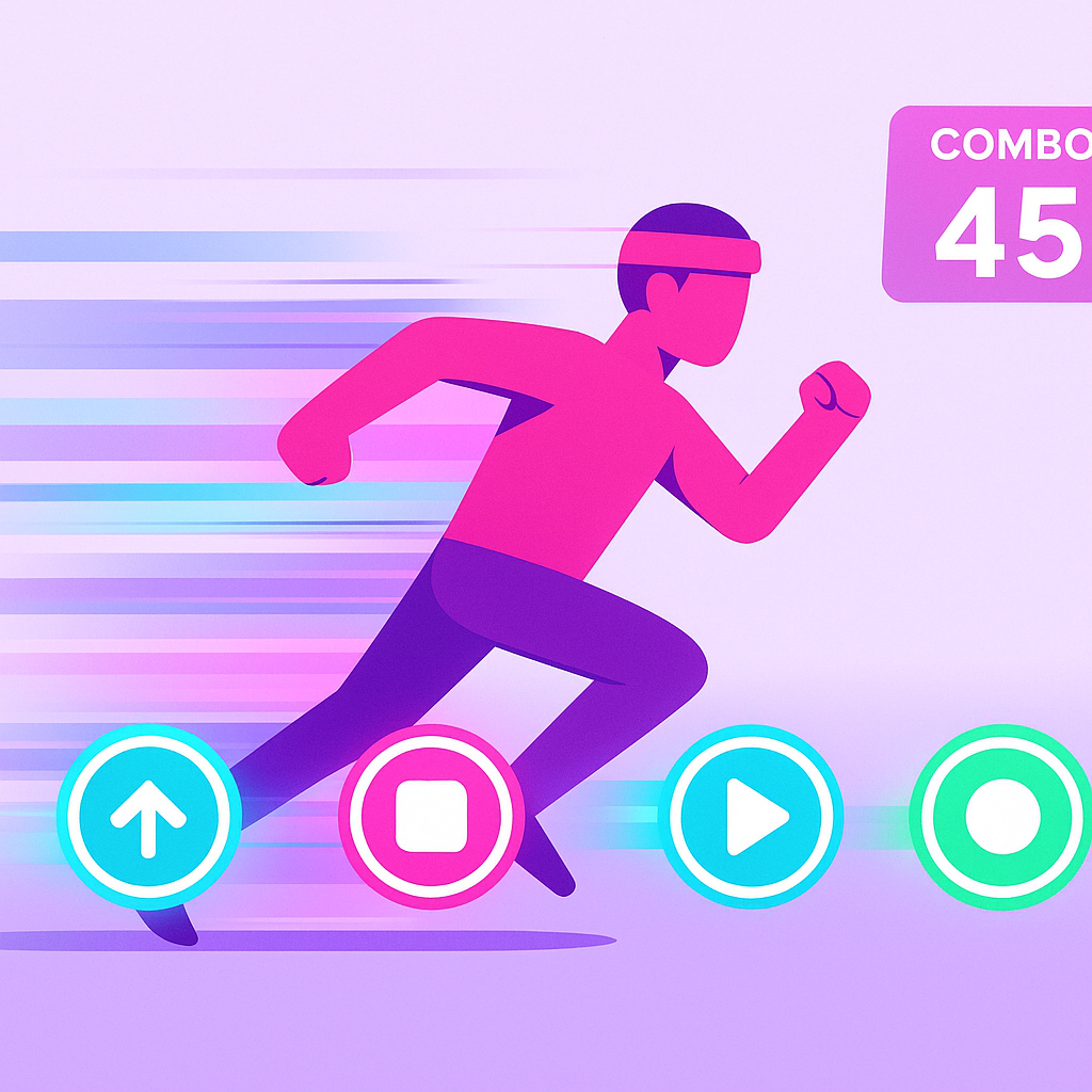 screenshot: rhythm sprint
